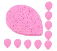 LIFKOME 10pcs Reusable Exfoliating Sponges Household Face Cleaners Multi Function Tear Drop Shape for Gentle Makeup Removal and Facial Cleansing Compact Lightweight Design for Women