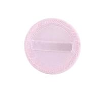 LIFKOME 10pcs Round Makeup Powder Puff Sponges Rayon Ribbon Back Pressed Powder Loose Makeup Puff Gentle for Delicate Skin for Foundation Random Color