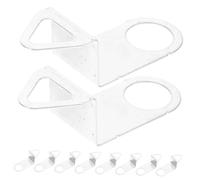 LIFKOME 10pcs Silent Quartz Clock Movement Hooks with Wide Slot Fixing Clips Wall Clock Replacement Kit for DIY Assembly Silent Operation for Bedroom
