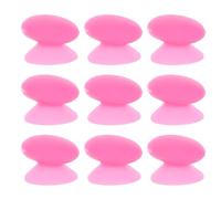 LIFKOME 10pcs Silicone Lip Brush Covers with Suction Cup and Anti-lost Protective Brush Head Holders for Travel Home Office and Reusable