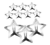 LIFKOME 10Pcs Small Star Hair Clips Metal Snap Barrettes for Women Non-slip Hair Accessories Mini Star Shaped Hairpins for Secure Stylish Hairstyles