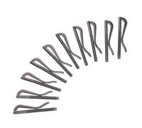 LIFKOME 10pcs Spring-Loaded Metal Money Clips Black Nickel Wallet Attachment with Firm Hold for Men Cash and Cardholders Stylish Minimalist Bill Clip Replacement