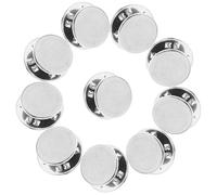 LIFKOME 10pcs Stainless Steel Pin Backs Locking Butterfly Clutch for Enamel Pins Brooches Tie Tacks DIY Jewelry Making Accessories Small Lightweight Smooth Edges