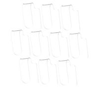 LIFKOME 10pcs Transparent Acrylic Makeup Mixing Palette for Foundation Eyeshadow Nail Art Clear Small Manicure Blending Tray with High Clarity and Easy Cleaning for Precise Color Mixing