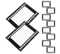 LIFKOME 10pcs Vintage Style Film Strip Paper Picture Frames for Wall Hanging Rustic Retro Cardboard Photo Holders for Collage Display Easy Assemble Multi-photo Decor Photography Showcase