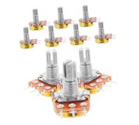 LIFKOME 10pcs Volume Control Potentiometer Ohm Guitar Hardware Audio Taper Potentiometers for Guitar and Electronic Projects