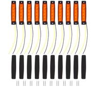 LIFKOME 10pcs Yellow 6 LED Plastic Side Light for Trailer Semi-trailer