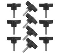 LIFKOME 10pcs Z-shaped Thumb Screws with Plastic Head and Stainless Steel Material, Rust-proof and Easy to Adjust, Suitable for Construction and Electronic Equipment Fastening