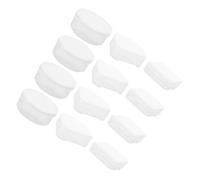 LIFKOME 12 pcs Makeup Sponge Box with Triangular Round Rectangular Powder Puff Cases Plastic Cosmetic Puff Holders Portable Travel Storage for Women