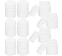 LIFKOME 12Pcs 30Ml Plastic Refillable Medicine Bottles with Screw Caps, Compact Small Containers for Powder and Capsule Storage, for-The-Go Use