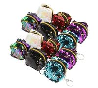 LIFKOME 12pcs Adorable Sequin Coin Storage Pouches Lightweight Durable Change Bags for Women Multi-Color Mini Coin Pouches for Easy Organization and Travel