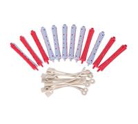 LIFKOME 12pcs Dual-color PP Hair Perm Rods for Long Hair Cold Wave Curlers for Natural Styling Multipurpose Tools for Effortless Curls and Waves