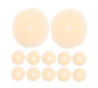 LIFKOME 12pcs Hair Accessories Small Hair Bun Maker Toppers Hair Bun Donut Hair Styling Large Women Cute Shaper Ballet Buns Maker Hair Nest for Messy Curlers Adults Nylon Beige