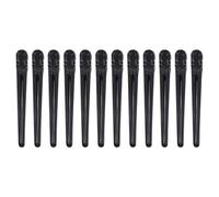 LIFKOME 12pcs Hair Partition Clips Hair Clamps Plastic Sturdy Not Easy to Deform Barber Styling Blow-drying Accessories