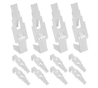 LIFKOME 12pcs Metal Shelf Clips for Kitchen Cabinet and File Cabinet Support Easy-Install Shelf Bracket Clamps for Bookcase Cupboard Display Storage