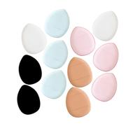 LIFKOME 12pcs Mini Finger Powder Puff Triangular and Drop Shape Makeup Tools for Foundation Concealer Soft Portable Cosmetic Applicators for Precise Powder Application