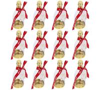 LIFKOME 12pcs Mini Plastic Candy Bottles with Ribbon, Large Capacity Wedding and Birthday Candy Boxes, Elegant Appearance Party Favour Containers for Birthdays and Celebrations