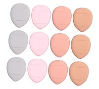 LIFKOME 12pcs Mini Small Powder Pads Finger Makeup Sponges Multipurpose Foundation Concealer Applicators for Women Girls Cosmetic Use