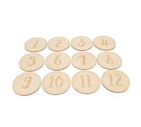 LIFKOME 12pcs Monthly Cards Growth Recording Discs for Newborn Photography Props for Showers and Commemorating Growth Stages