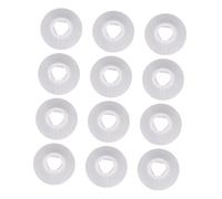 LIFKOME 12pcs PVC Heating Covers Wall-Mounted Pipeline Decoration Rings for Radiator Pipes High Heat Resistant Corrosion-Resistant White Pipe Sleeves for Bathroom and Drain Grate