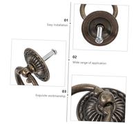 LIFKOME 12pcs Retro Vintage Drawer Knobs Antique Style Cabinet Handles Pulls for Furniture Easy Install Hardware for Home Kitchen Bedroom Wardrobe