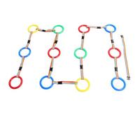 LIFKOME 12pcs Safety Walking Rope Leash with Colorful Rings for Group Control Anti-Lost Harness for Outdoor Training Preschool and Daycare Use Enhanced Supervision and Organization