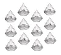 LIFKOME 12pcs Small Diamond Shaped Candy Storage Boxes Wedding Packing Boxes Candy Wrapping Cases for Party Favour Packaging
