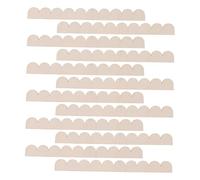 LIFKOME 12PCS Unfinished Scalloped Wood Trim Decorative Border Strips for DIY Wall Cabinet Door Shelf Window Frames Natural Wood Finish Construction Easy Installation for Home Crafting