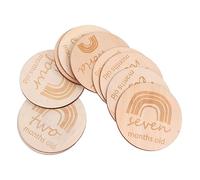 LIFKOME 13pcs Rainbow Milestone Cards Double Sided Growth Record for Newborns Elegant Photography Props for Monthly Memories Keepsake for Parents