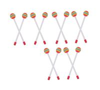 LIFKOME 14pcs Rainbow Foam Head Drumsticks Colorful Lollipop Shaped Percussion Mallets Inspired by Orff Educational Philosophy Early Music Development for and Pitch Learning at