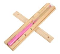 LIFKOME 15-Minute Pink Sand Wooden Sauna Timer Heat Resistant Hourglass Spa Room Accessory for Sauna Timing