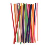 LIFKOME 150pcs Colored Flat Bamboo Cane Strips for Basket Weaving DIY Craft Materials for Furniture Repair Educational Workshops and Multi-Scene Creative Projects