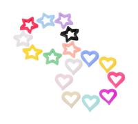 LIFKOME 150pcs Colorful Heart Star Nail Charms Resin Studs Multi-shape Kawaii Nail Jewels for Women DIY Manicure Crafts Accessories Vibrant Decorations