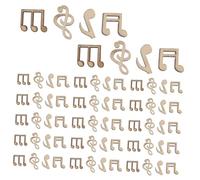 LIFKOME 150pcs Music Note Wood Slices Unfinished DIY Craft Pieces with Smooth Edges for Musical Theme Party Favors and School Supplies Mixed Styles for Creative Handmade Decorations