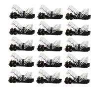 LIFKOME 15pcs Compact Wire Connectors Low Voltage Transparent Electrical Connectors Safe Water Resistant Wire Terminals with Storage Box Quick Reliable Wiring