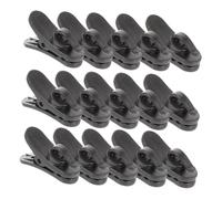 LIFKOME 15pcs Plastic Microphone Clips with Firm Grip for Lapel Mic Cord Management Compact Lightweight Wire Clips for Business Meetings Public Speaking and Audio Recording