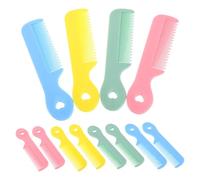LIFKOME 16pcs Mini Wide Tooth Hair Comb for Rounded Tip Detangler Combs for Boys Portable Candy Color Styling Tools with Gentle Scalp Protection Easy to Clean Travel-friendly Hairbrush Kit