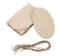 LIFKOME 16pcs Unfinished Solid Wood Door Signs with Hanging Rope Farmhouse Style Blank Wooden Plaques for DIY Painting Welcome Door Tags Rustic Wall Decor for Home Office Retail Spaces