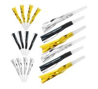 LIFKOME 18pcs Colorful Party Horn Noise Maker Blowouts for Birthday Sports Events Celebrations Easy to Use Whistle Blowers Party Favor with Rapid Vibration for Interactive Fun