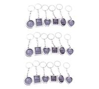LIFKOME 18pcs Creative Photo Frame Key Chains Unique Picture Insert Key Ornaments for Birthdays Small for Friends Keepsakes