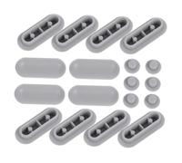 LIFKOME 18pcs Toilet Seat Bumpers Non-Slip Rubber Buffer Pads with Moisture Barrier for Home and Hotel Anti-Slip Toilet Seat Spacers to Keep Dry and Stable