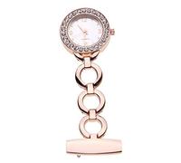 LIFKOME 1pc Chic Rose Gold Pocket Watch Material Simple Design for Easy Reading Stylish Lapel Pin for and Doctors Healthcare Professionals