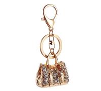LIFKOME 1pc Diamond Inlaid Handbag Shape Keychain Creative Rhinestone Key for Bag Charm Metal Pendant for Keys and Handbags