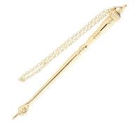 LIFKOME 1pc Jewish Bible Reading Pointer Tool Chain Elegant Metal Finger Pointer for Bar Mitzvah and Home Use Lightweight and Scripture Gold Onion Head