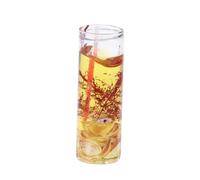 LIFKOME 1pc Romantic Candle Translucent Glass Cup Smokeless Scented Unique Shells Design for Home Weddings Birthday Parties Random Color