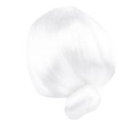 LIFKOME 1pc Wig Performance Props Grey Wig Old Lady Costume Old Woman Wig Grandma Wig Curly Hair Wig Old Women Wig Old Lady Wig Props Curly Human Hair Wig Granny Wig Props White K Silk