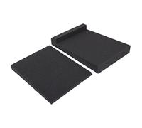 LIFKOME 1Set Acoustic Isolation Pads Sound Absorbing Sponge for Monitors Loudspeakers Durable Noise Isolation Platform Black Color for Professional Audio