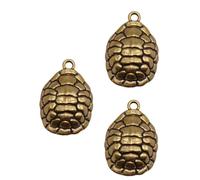 LIFKOME 1set Brass Turtle Shell Pendant Home Hanging Decor Unique Desktop Adornment for Living Room Compact Fortune Turtle Design Durable and Practical Decorative Craft 3pcs