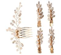LIFKOME 1set Handmade Crystal Hair Comb Elegant Rhinestone Bridal Accessories Vintage Style Hair for Weddings Bridesmaids and Formal Events Featuring Multiuse Versatility and Chinese