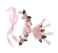 LIFKOME 1Set Shower Maternity Sash Pregnancy Belly Band with Delicate Flower Corsage for Moms Comfortable and Stylish Decoration for Gender Reveal Parties